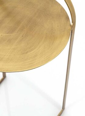 Gouden Bijzettafel Rond