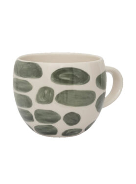 Groen Met Witte Mok Met Oor