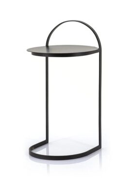 Zwarte Bijzettafel Rond