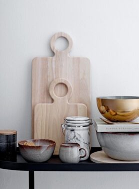 Bloomingville Cup Grijs Beige Met Bruin En Stippen