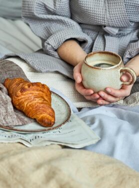 Bloomingville Mok Beige Naturel Bruin Stonware