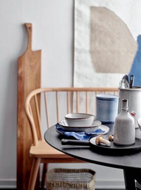 Bloomingville Schaal Bruin Naturel Kleuren Beige Aardewerk