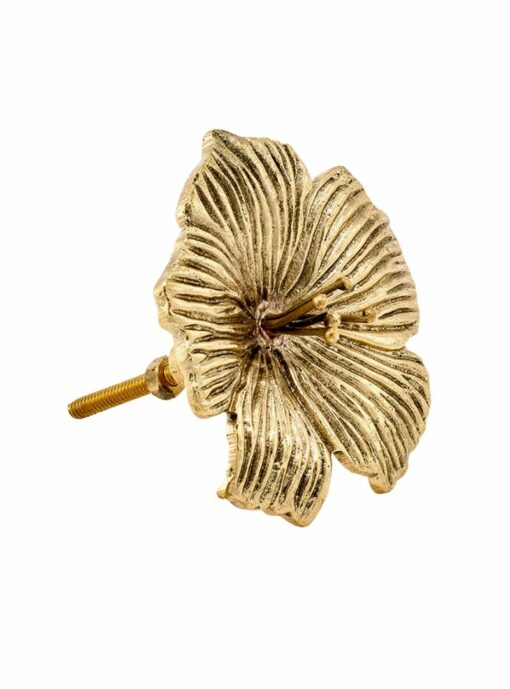 Doing goods kastknop Hibiscus messing bloem
