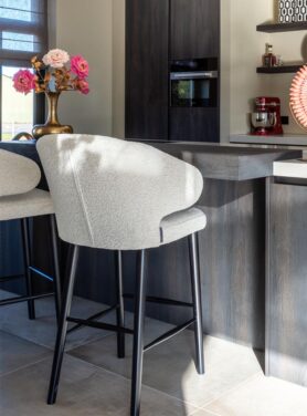 Richmond Barstoel Wit Boucle