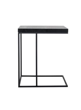 Richmond Bijzettafel Zwart Hout En Metaal