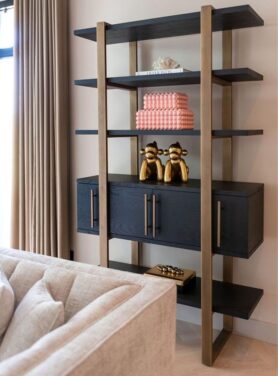 Richmond Kast Zwart Hout Met Metaal