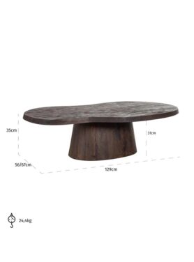 Richmond Odile Salontafel Organisch Mango Hout