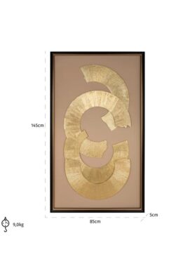 Richmond Wanddecoratie Gouden Half Ronden Vormen