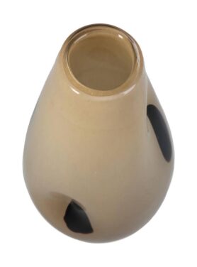 Vaas Van Glas Met Zwarte Vlekken