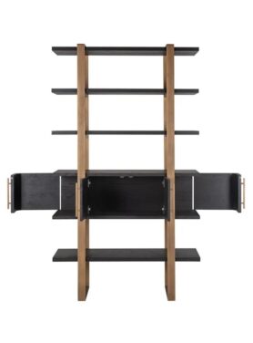 Wandkast Richmond Zwart Hout