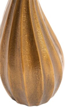 Antiek Gouden Kandelaar Met Lijnen