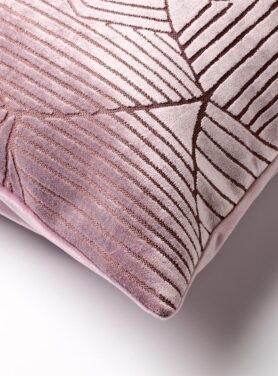 Bladprint Roze Sierkussen Vierkant