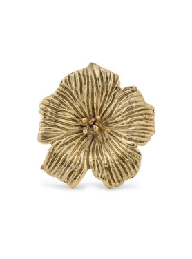 Gouden Knop In De Vorm Van Een Bloem