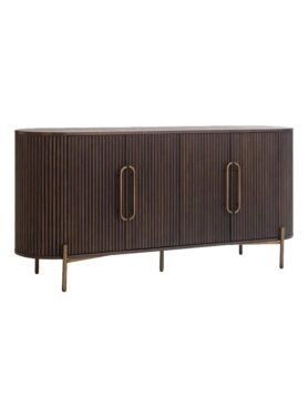 Houten Bruine Dressoir Richmond Met Gouden Accenten