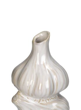 Knoflook Kandelaar Aardewerk Wit