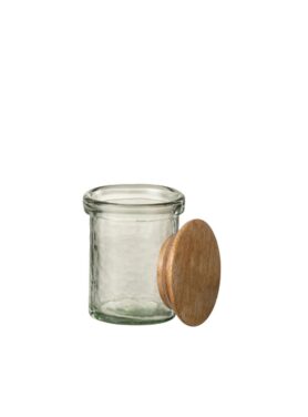 Potje Met Houten Deksel