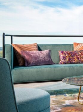 Sierkussen Rechthoek Fluweel Paars Roze