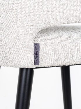 Wit Boucle Barstoel Richmond Indigo