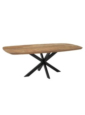 Dtp Home Houten Eettafel Met Zwart Gekruiste Poot