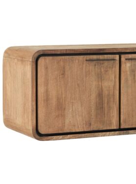 Dtp Home Houten Hangend Tv Meubel Zwart