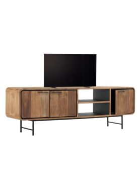 Dtp Home Tv Meubel Met 3 Deuren En Zwart