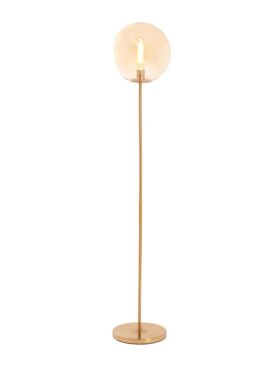 Gouden Vloerlamp Metaal En Glas