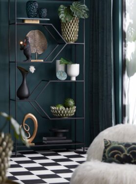 Ornament Op Voet Antiek Brons Metaal