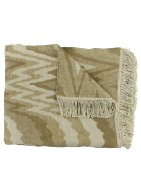 Bruin Beige Plaid Kleed Met Patroon