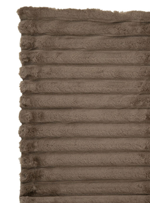Bruin Plaid Kleed Voor Over Bed Of Bank Met Strepen