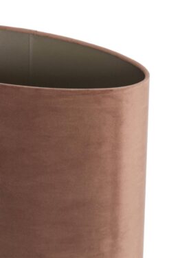 Bruine Lampenkap Ovaal Oud Roze