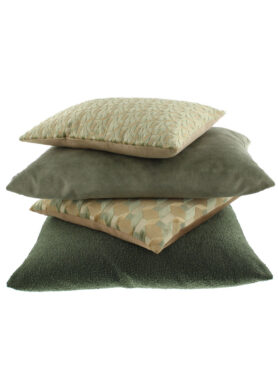 Groen En Gouden Kussens Effen En Met Patroon