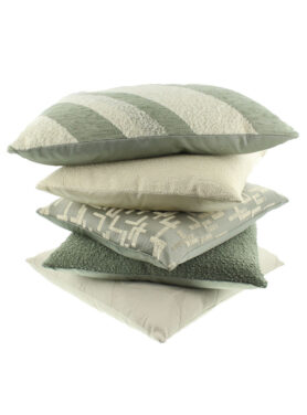 Groen Met Beige Kussens Met Patronen