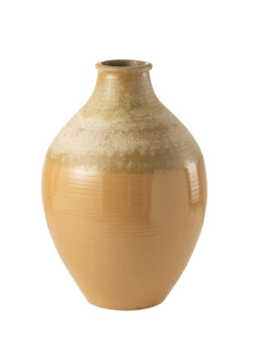 Lichtbruine Keramieke Vaas