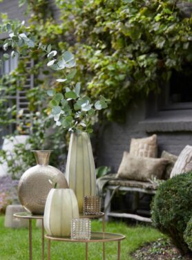 Olijf Groen Bradley Vaas Met Lijnen