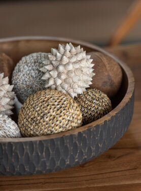 Ornament Schelpen Bol Van Steen Naturel Kleur