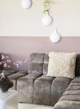 Sierkussen Naturel Creme Kleur Wollig