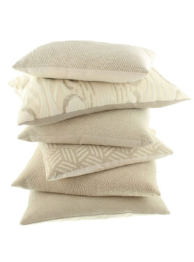 Sierkussens Beige Zandkleur Met Allerlei Patronen