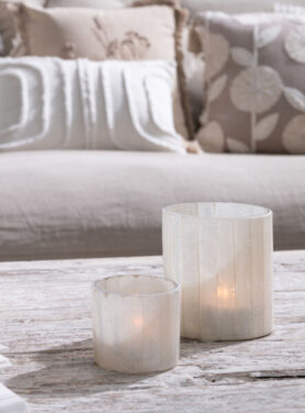 Theelichthouders Gebroken Wit