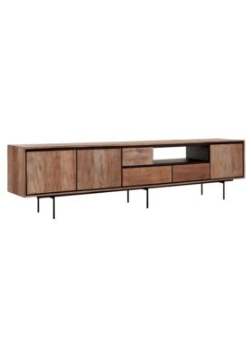 Tv Meubel Teakhout Dtp Home Met Zwart