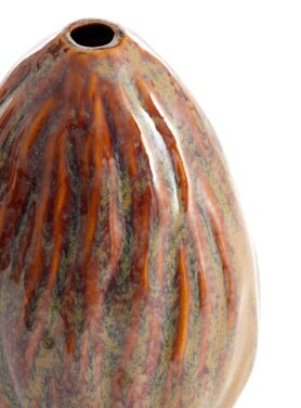 Vaas Rood Bruin Grijs Rond Ei Vorm