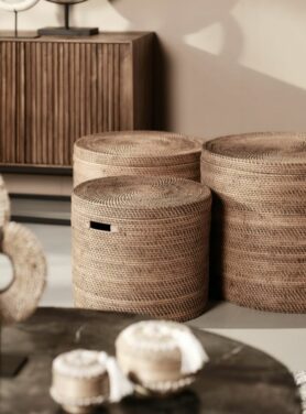 ronde manden met deksel