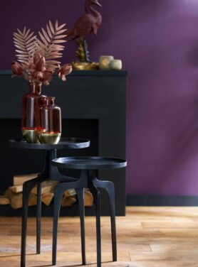 Bijzettafel Zwart Donkerbrons Van Metaal