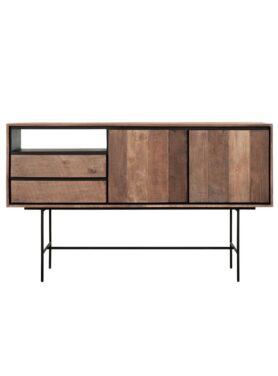 Dressoir Van Hout Met Metalen Zwarte Pote Dtp Home