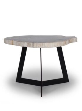 Driepotige Salontafel Versteend Hout Medium