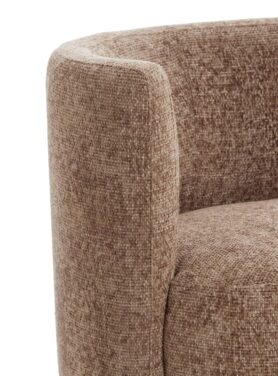 Fauteuil Lichtbruin Van Textiel En Hout