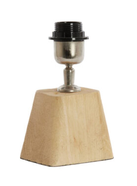 Houtkleurige Vloerlamp Vierkant Mat Hout Naturel
