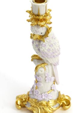 Kandelaar Vogel Wit Goed Paars Van Plastic