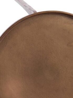 Ronde Metalen Bijzettafel Bruinbrons