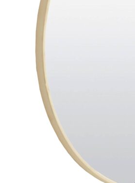 Ronde Spiegel Groot Mdf Naturel Beige Bruin