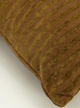 Sierkussen Gestreept Mosterd Kleur Geel Bruin